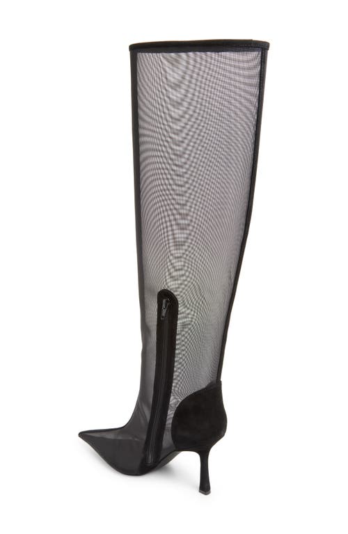 JEFFREY CAMPBELL JEFFREY CAMPBELL PEEPSHOW POINTED TOE KNEE HIGH BOOT