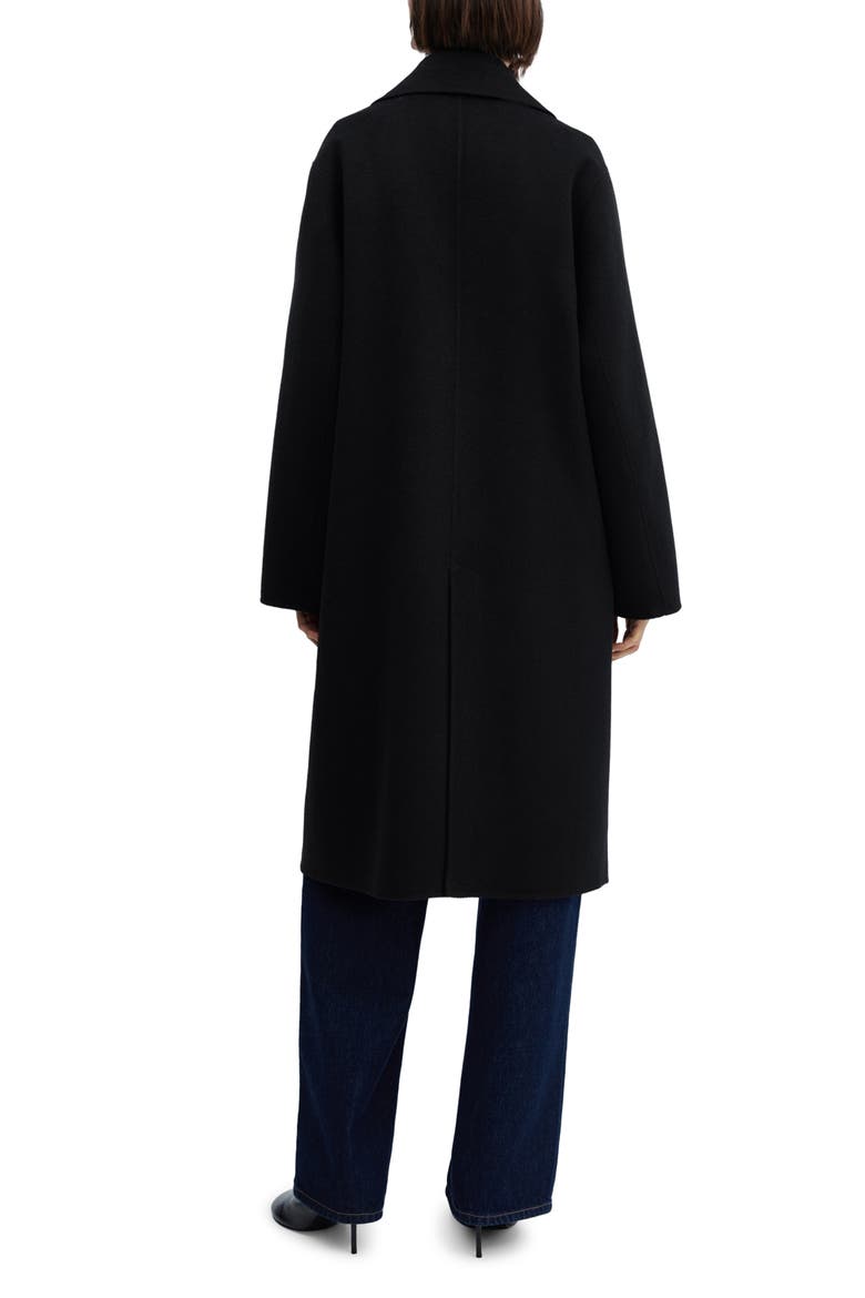 Handmade Oversize Wool Blend Coat, Alternate, color, BLACK