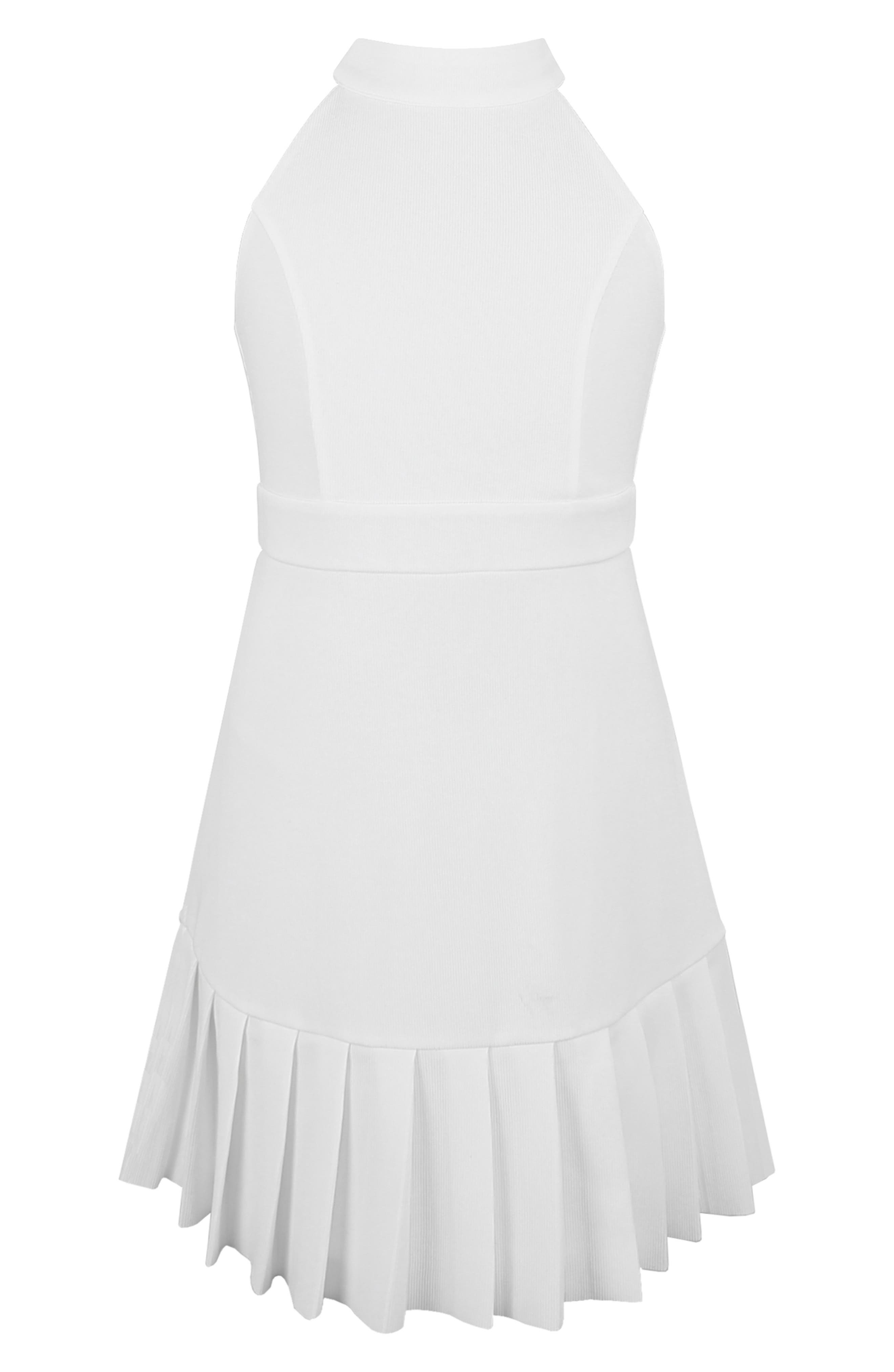 Zunie Kids' High Neck Pleated Dress