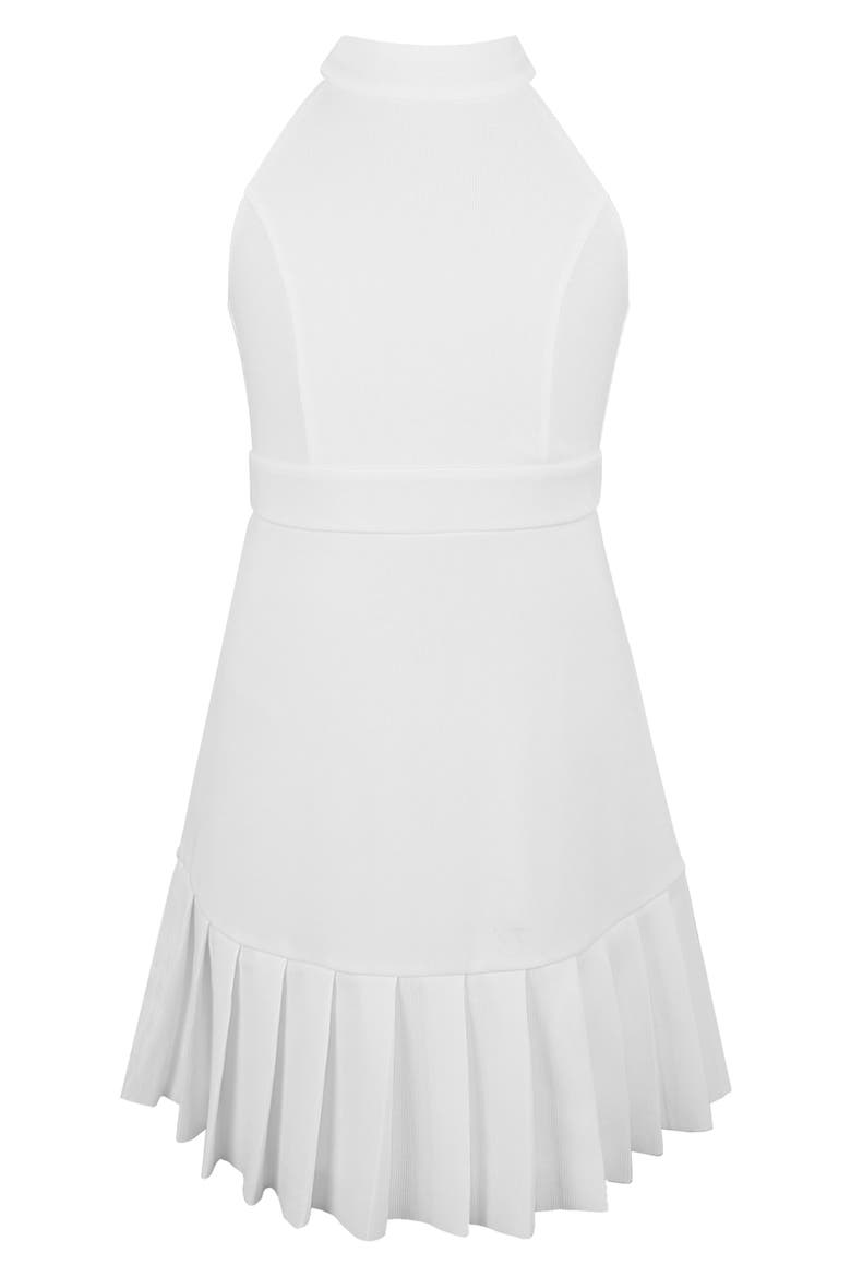 Kids' High Neck Pleated Dress, Main, color, IVORY