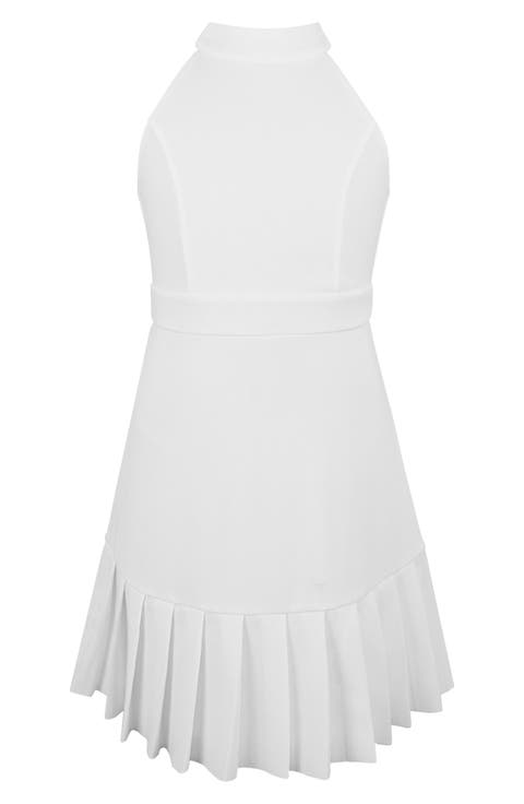 Kids' High Neck Pleated Dress (Big Kid)