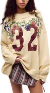 Free People Palm Spring Turtle Graphic Sweatshirt