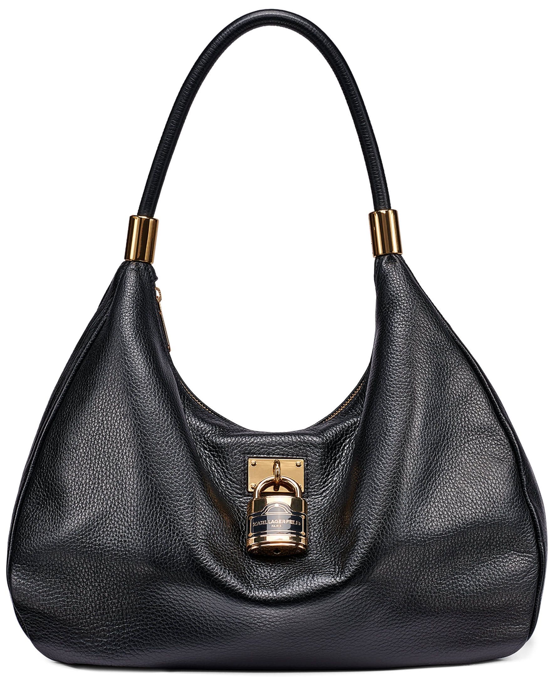 Maelynn Hobo Bag, Main, color, Black/Gold