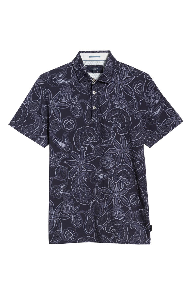 Ted Baker London Fright Floral Polo, Alternate, color, 