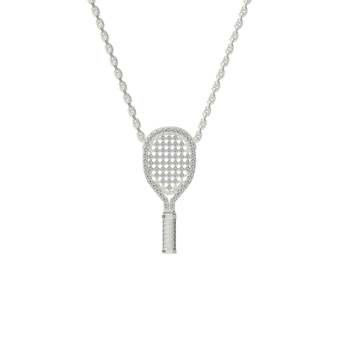 The Tennis Necklace, White Diamond Pavé