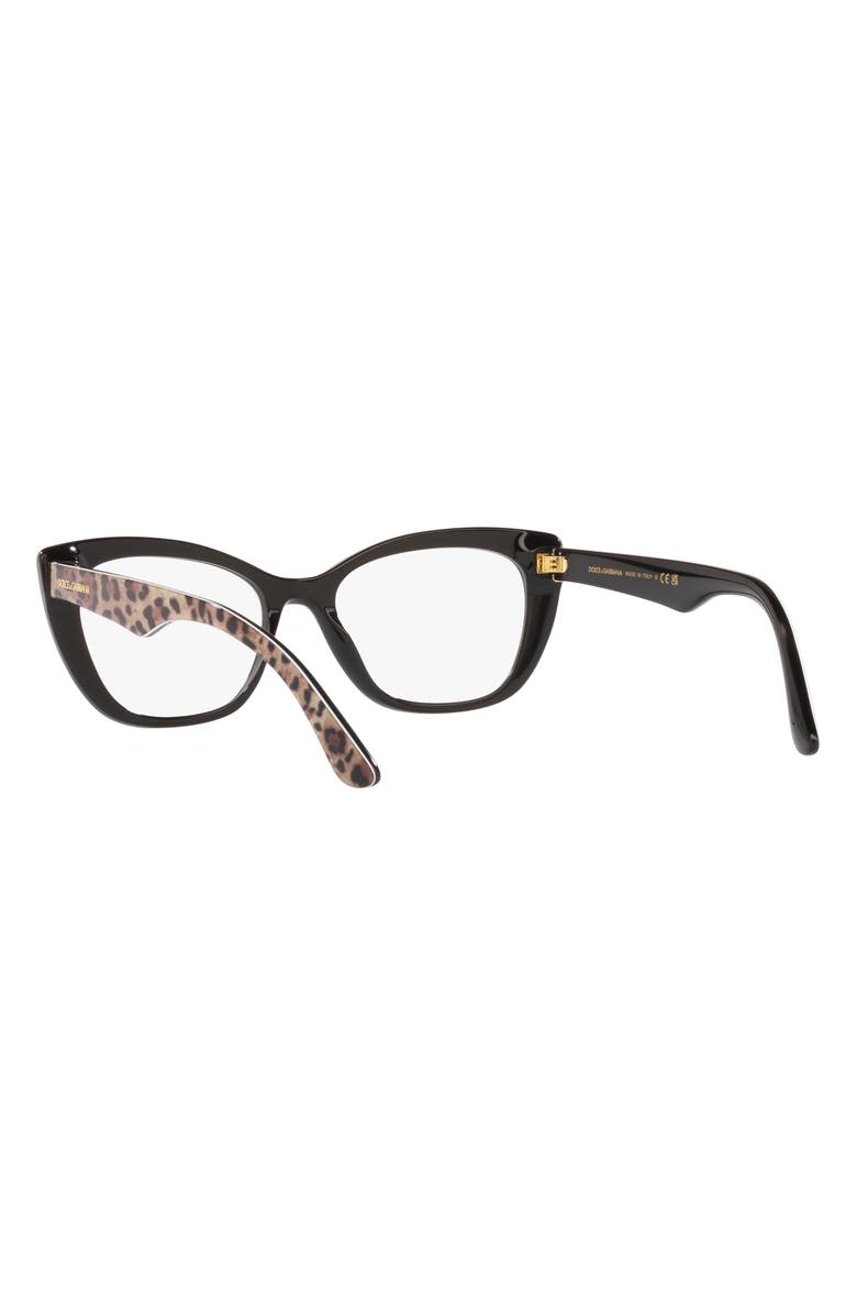 Dolce&Gabbana 54mm Cat Eye Optical Glasses, Alternate, color,