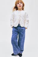 H&M Wide Leg Paper Bag Jeans