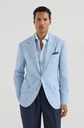 Brunello Cucinelli Chevron deconstructed blazer