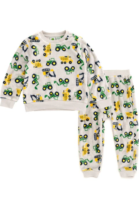 2-Piece Fleece Sweatshirt and Pants Set