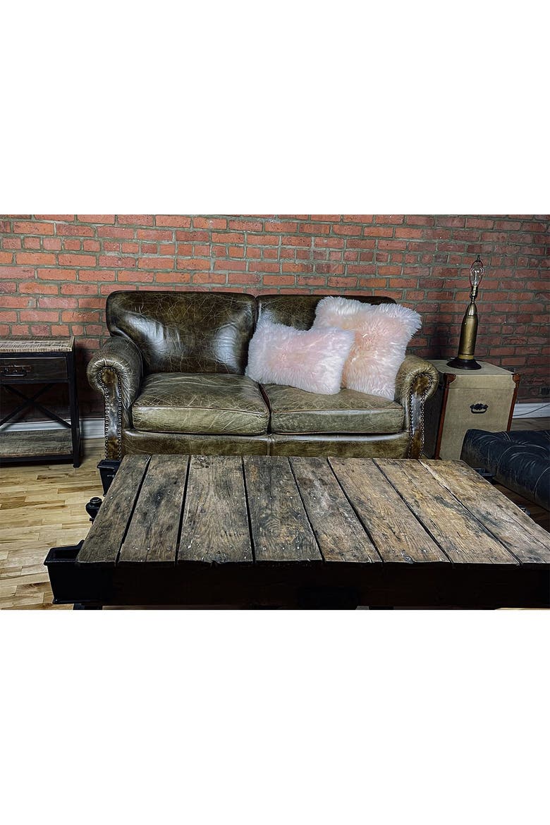 New Zealand Genuine Sheepskin Pillow - 12" X 20" - Blush - Set of 2, Alternate, color, BLUSH PINK