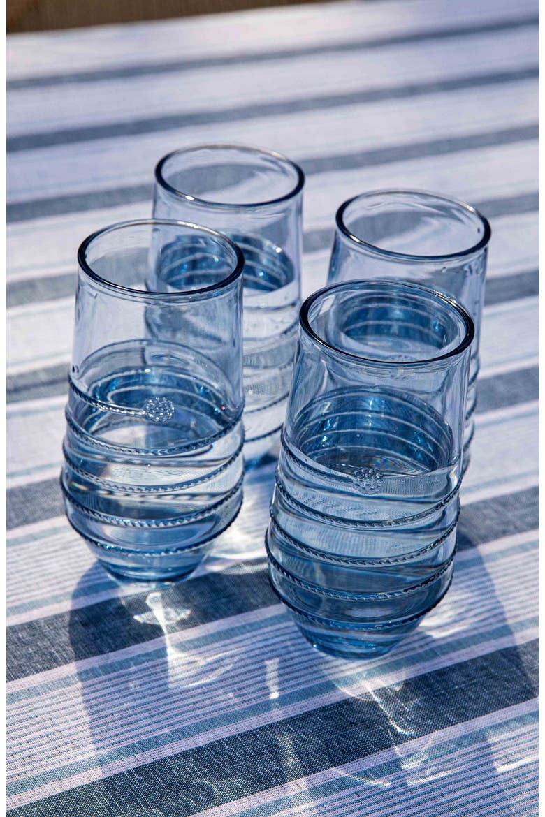 Amalia Set of 4 Acrylic Tumblers, Alternate, color, OCEAN