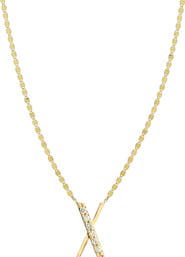 LANA 14K Gold Initial Pendant Necklace