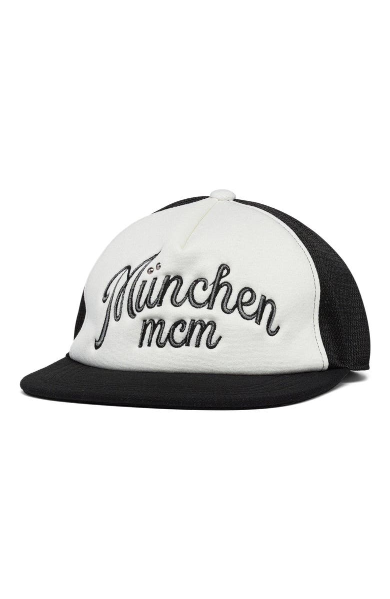 MCM Munchen Ponte Cap, Main, color, Black And White