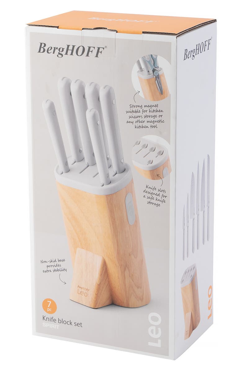 BergHOFF Leo Spirit 7-Piece Knife Block Set, Alternate, color, 