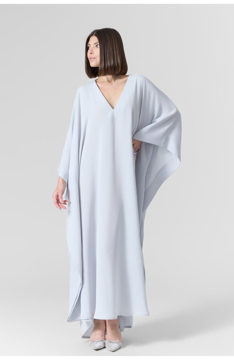 Le Fafo Luna Silk Crepe-Cady Gown, Alternate, color, Light Blue