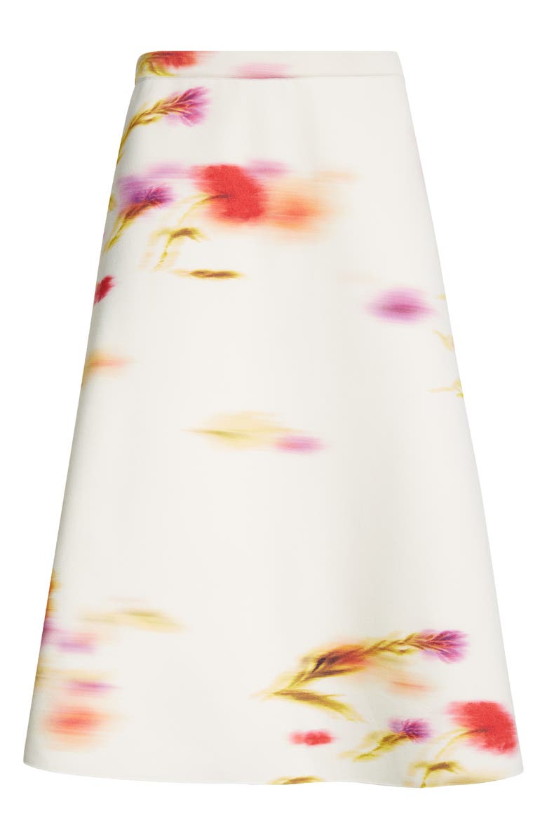 FERRAGAMO Blurred Print A-Line Skirt, Alternate, color,