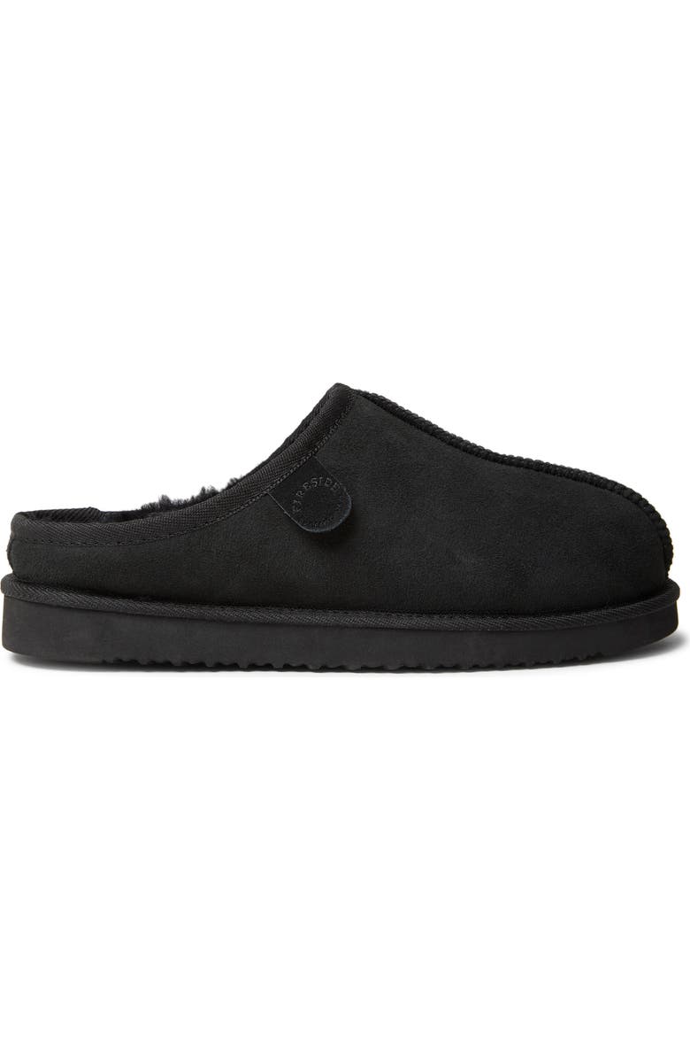 DEARFOAMS Fireside Grafton Genuine Shearling Clog Slipper, Alternate, color, Black