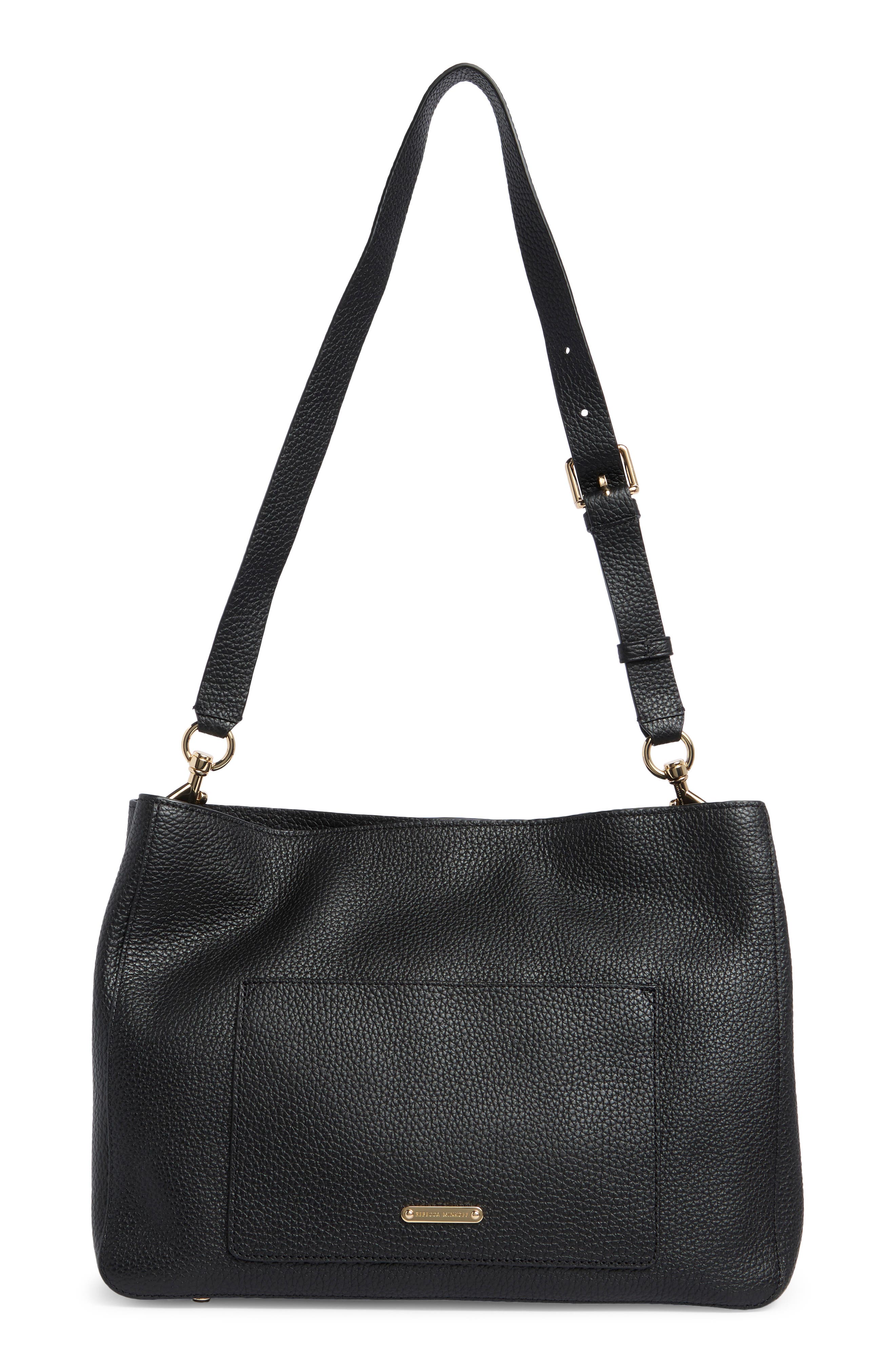 Rebecca Minkoff Darren Large Shoulder Bag, Alternate, color, Black