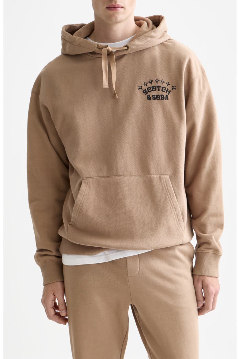Relaxed Fit Logo Cotton Fleece Hoodie, Main, color, AMPHORA