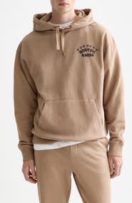 Scotch & Soda Relaxed Fit Logo Cotton Fleece Hoodie