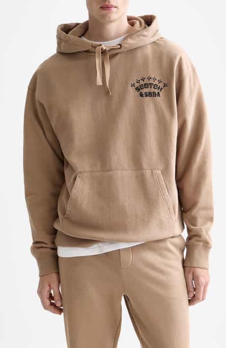 Relaxed Fit Logo Cotton Fleece Hoodie
