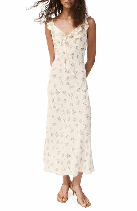 Floral Ruffle Strap Dress