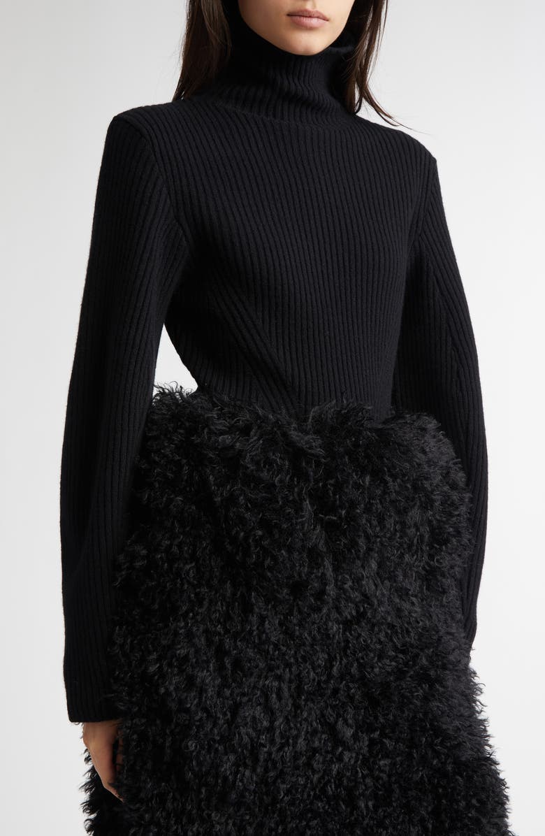 EENK Rib Wool Blend Turtleneck Sweater, Alternate, color,