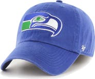 '47 Men's '47 Royal Seattle Seahawks Gridiron Classics Franchise Legacy Fitted Hat
