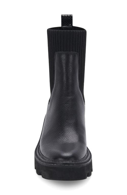 Dolce Vita Villa Womens Faux Leather Block Heel Mid-calf Boots In Black