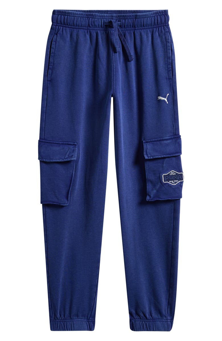 PUMA Vintage Moto Cargo Jogger Pants, Main, color, Blue/ Black