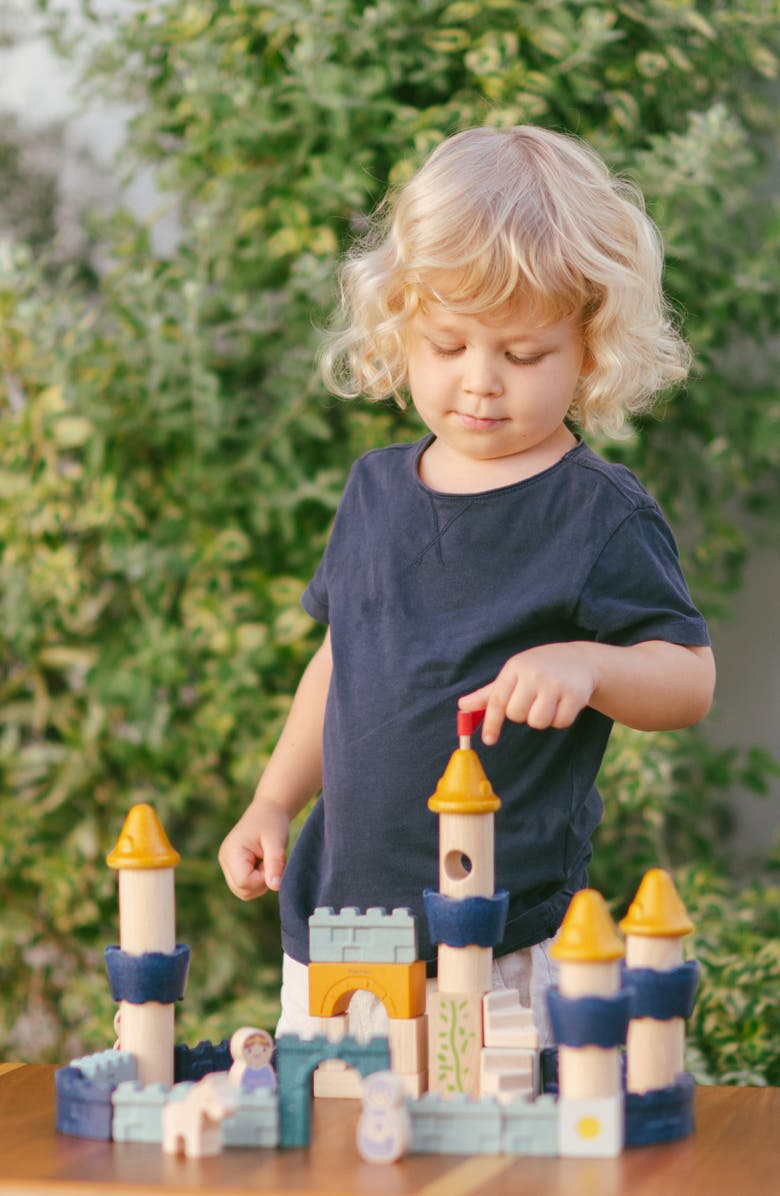PlanToys<sup>®</sup> Castle Block Playset, Alternate, color, Assorted