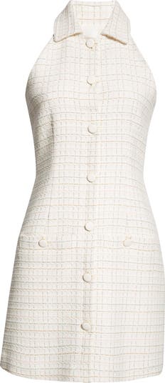 Ronnie 配色 Collar Tweed Dress ワンピース お呼ばれアイテム