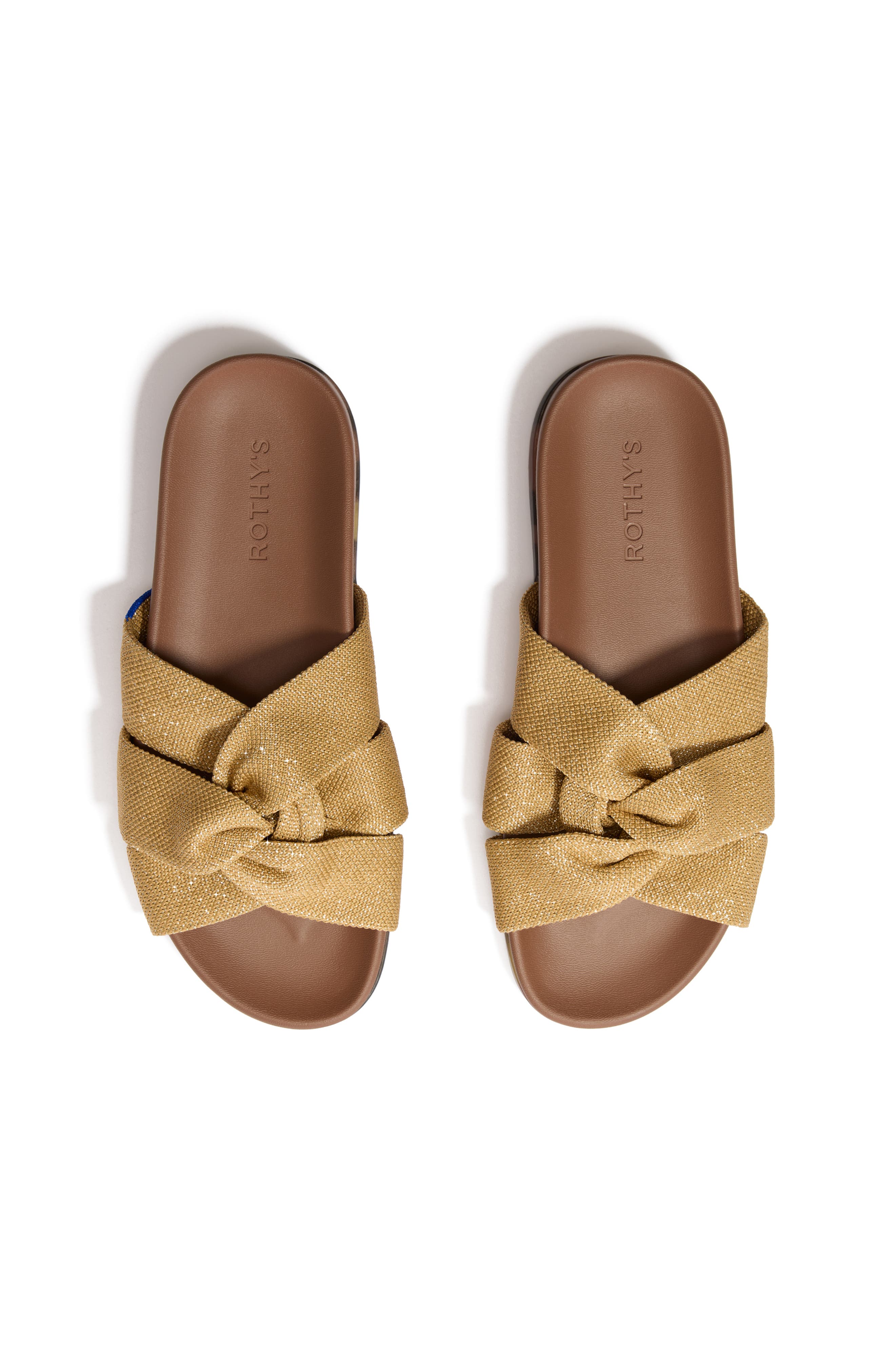 Rothy's The Twist Slide Sandal, Alternate, color, Golden Sun