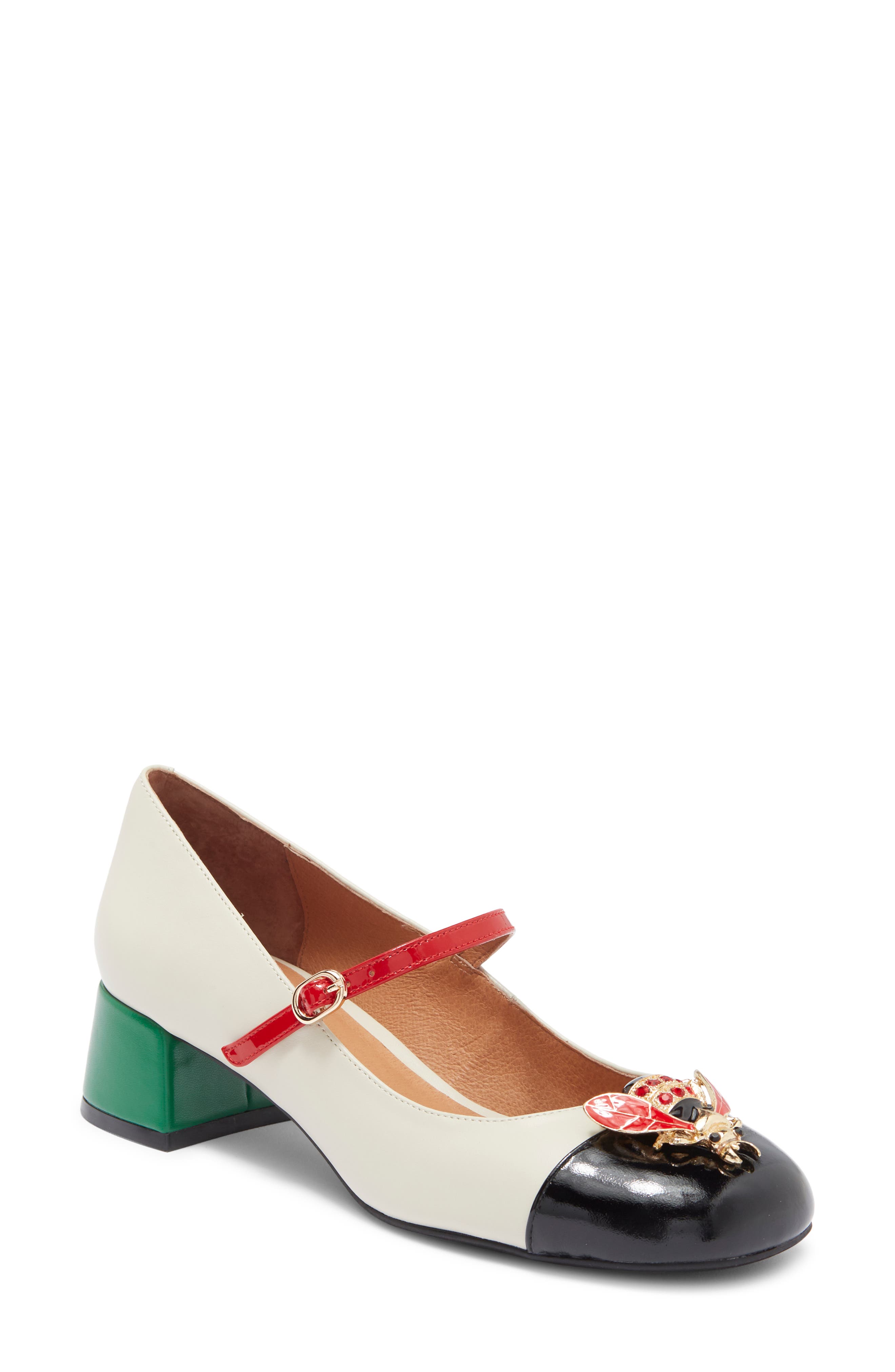 Jeffrey Campbell Jitterbug Cap Toe Mary Jane Pump, Main, color, 