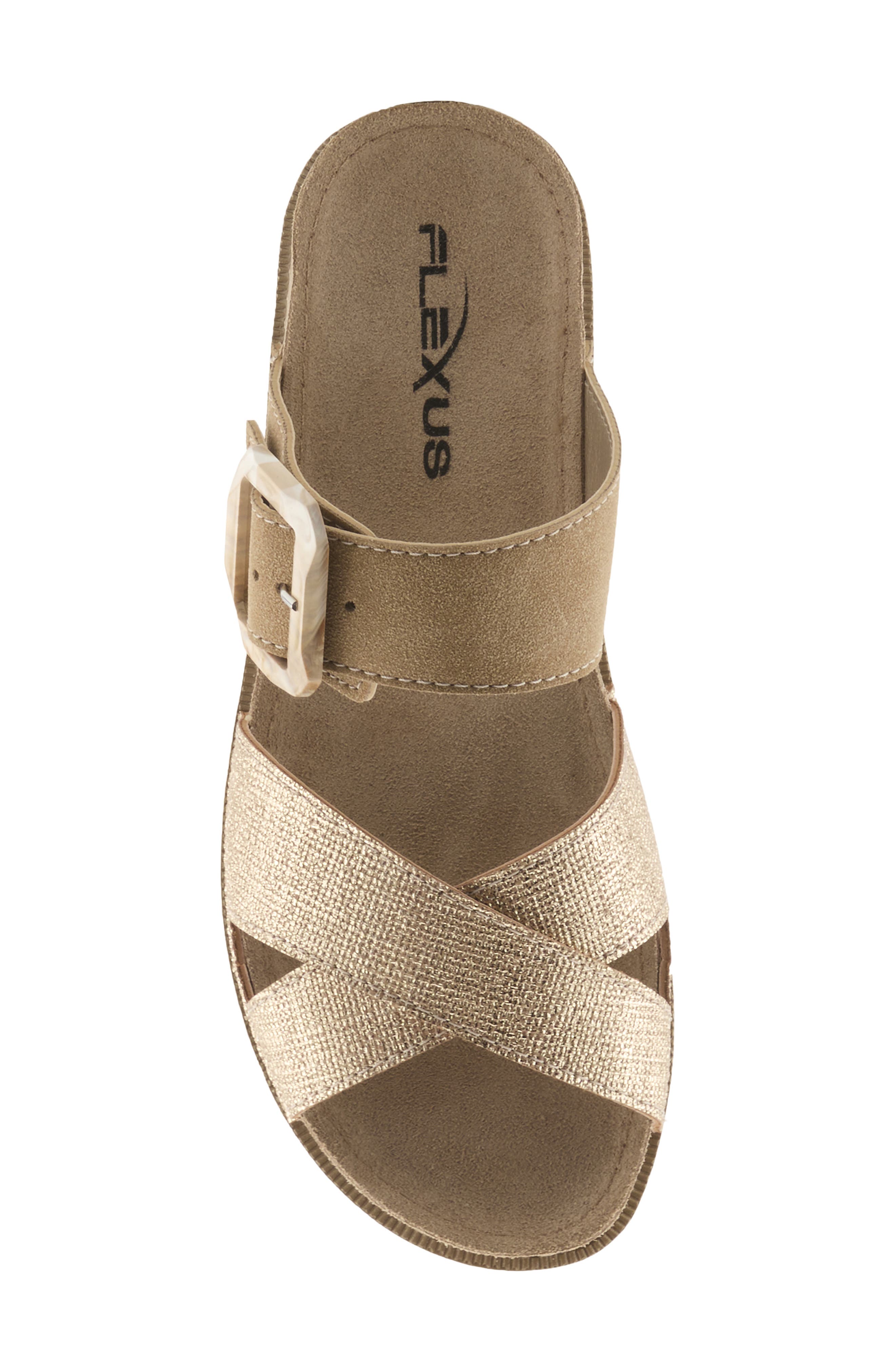 Brinoza Slide Sandal, Alternate, color, TAN MULTI