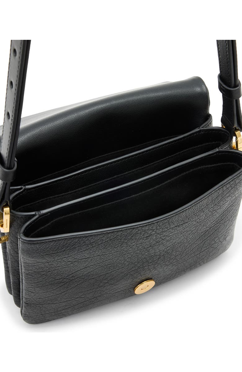 AllSaints Jupiter Leather Crossbody Bag, Alternate, color, Black