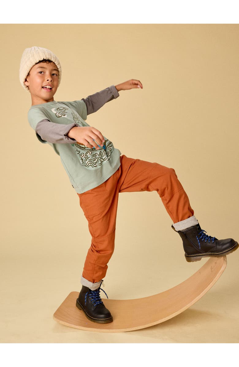 Tea Collection Cozy Does It Lined Pants, Alternate, color, Ginger Bread