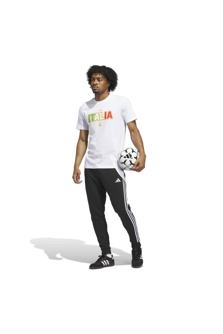 Men's adidas White Italy National Team Jersey Hook T-Shirt, Alternate, color, White