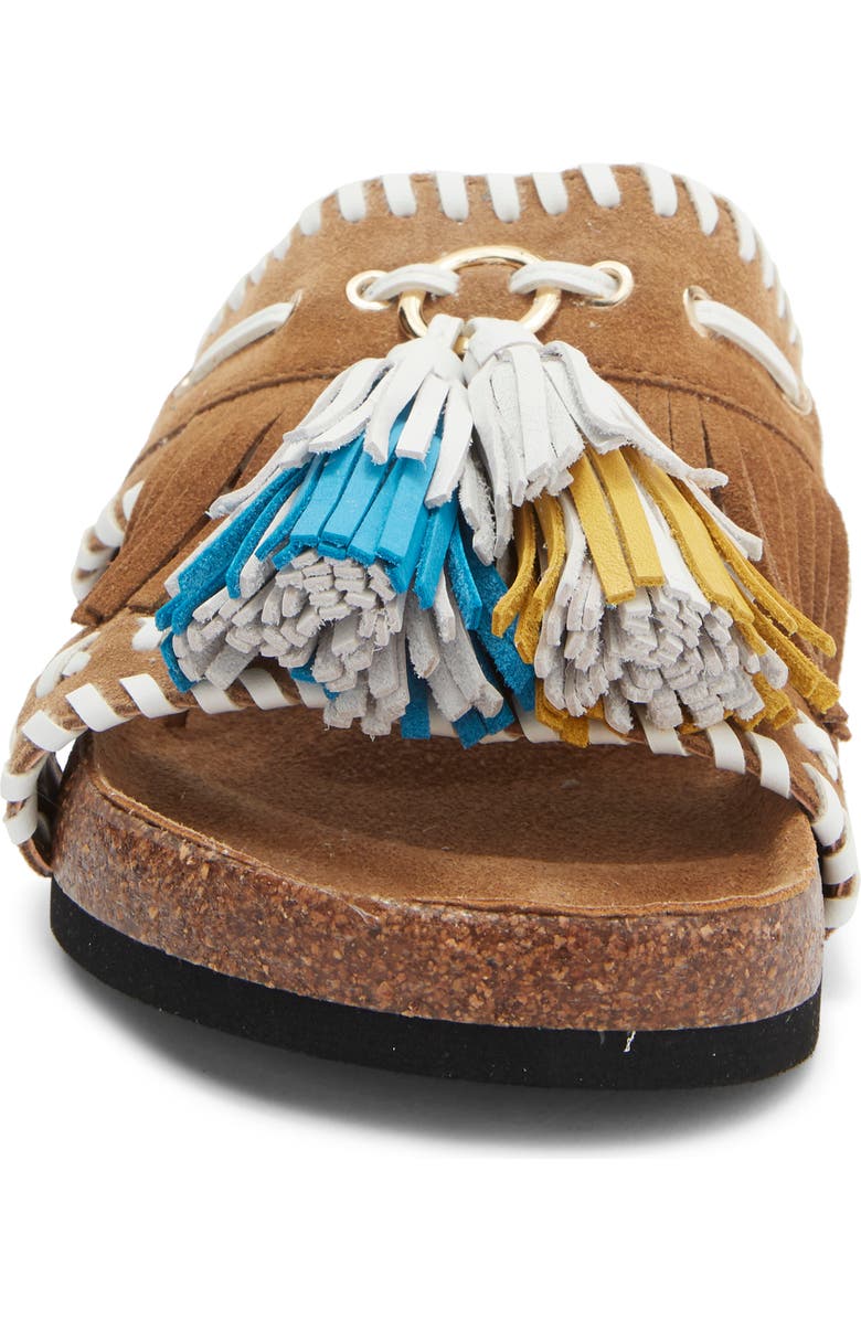 Steve Madden Lester Fringe Woven Sandal, Alternate, color,