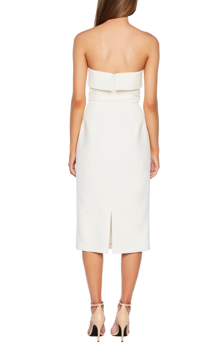 Bardot Georgia Strapless Midi Dress, Alternate, color, 