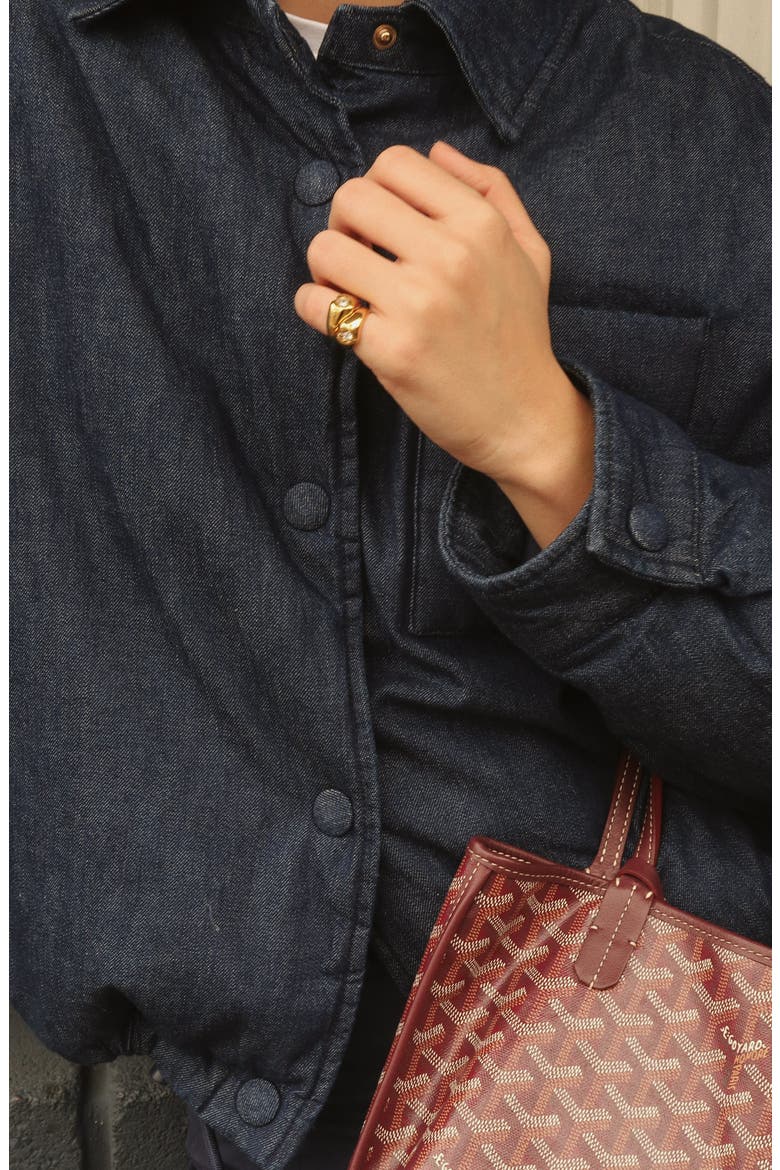 Sweetheart Pinky Ring, Alternate, color, Gold