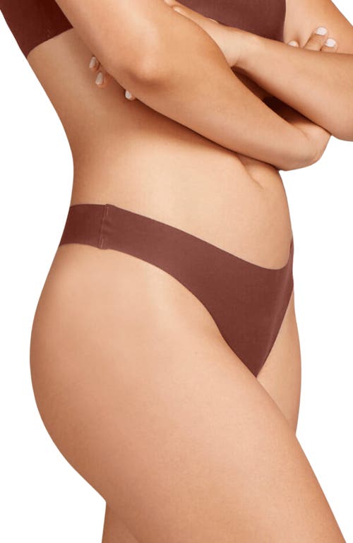 Siella No-show Thong In Cocoa