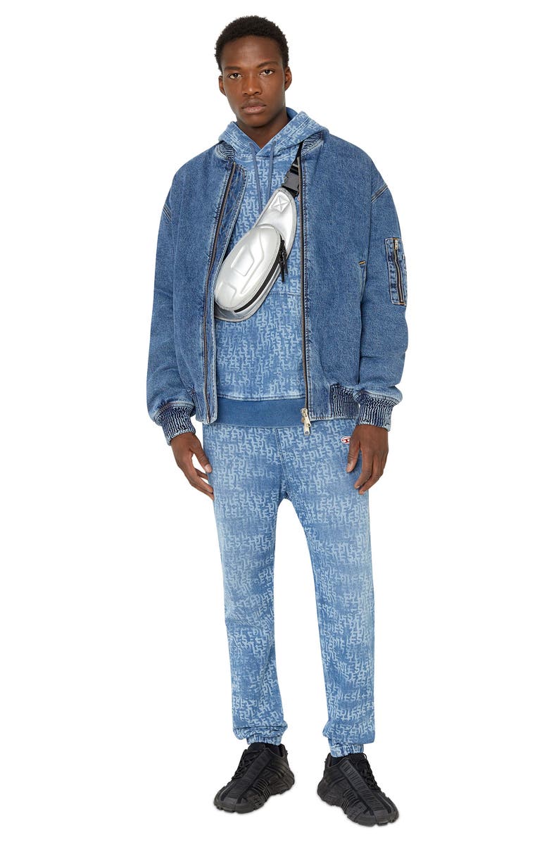 DIESEL<sup>®</sup> Weltik Denim Bomber Jacket, Alternate, color, 