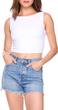 Susana Monaco Scoop Back Crop Tank
