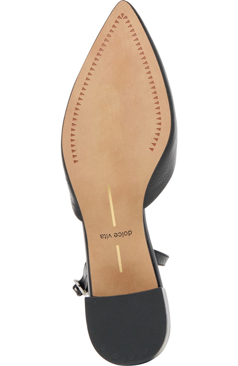 Dolce Vita Carel Pointed Toe Slingback Pump, Alternate, color, Midnight Crinkle Pat