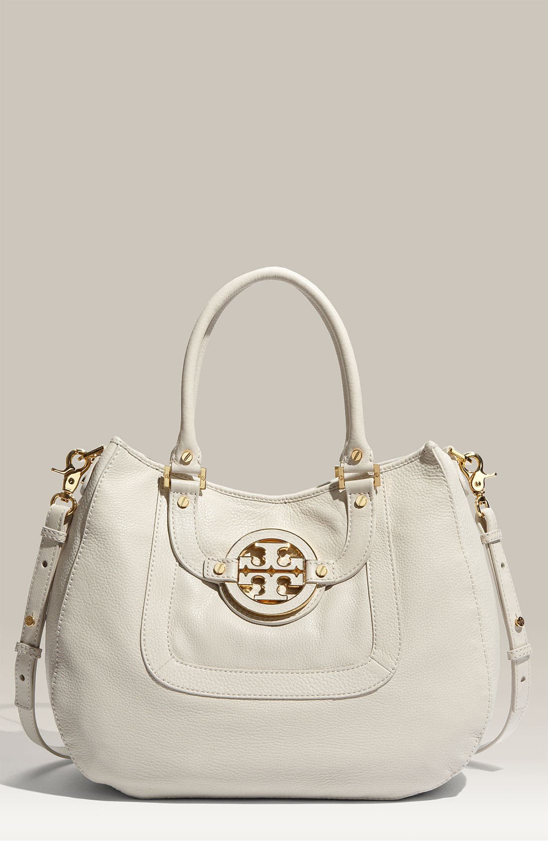 'Amanda' Leather Hobo, Main, color, FOSSIL