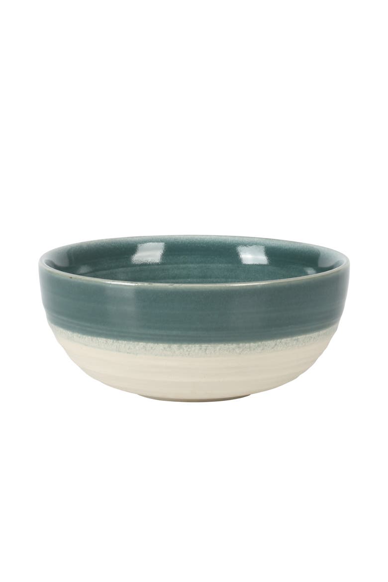 Clarina 16-Piece Reactive Glaze Stoneware Dinnerware Set, Alternate, color, Teal