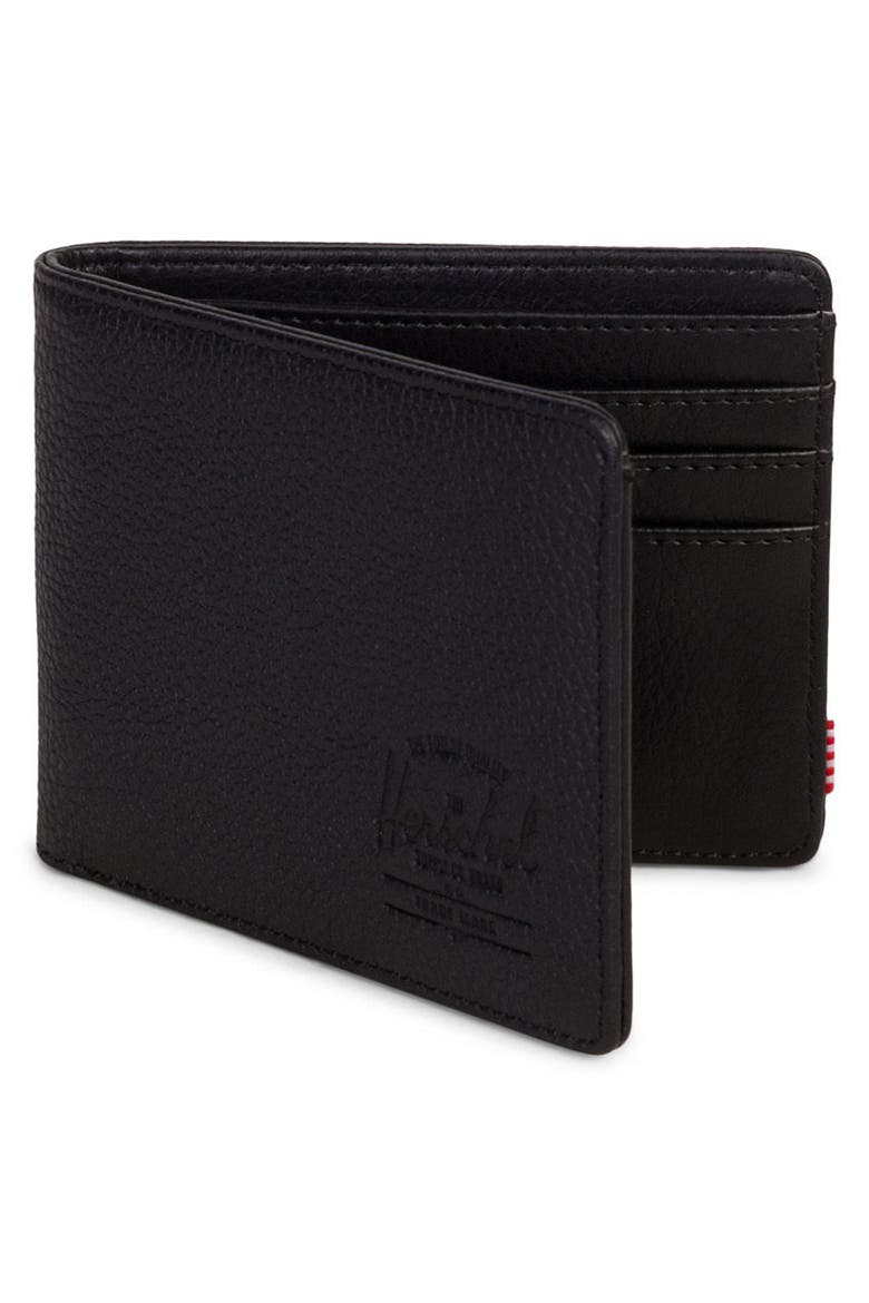 Hank Leather Wallet, Alternate, color, BLACK PEBBLED LEATHER