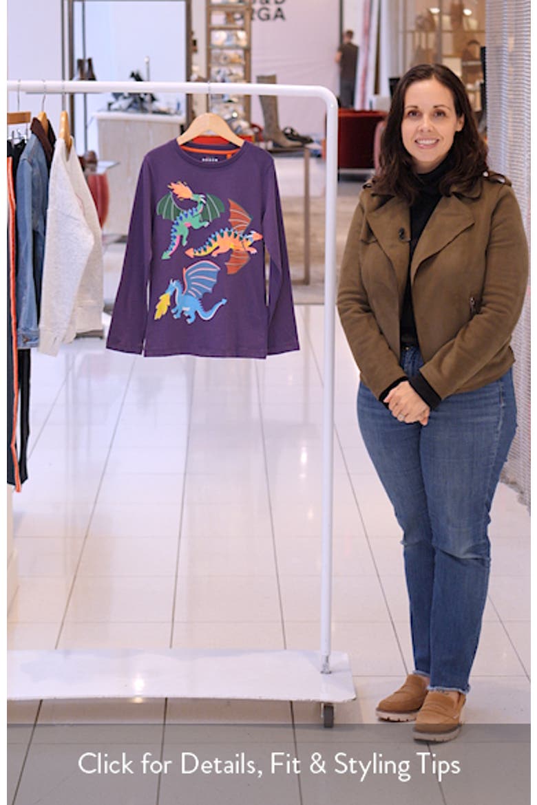 Kids' Dragon Long Sleeve Cotton Graphic T-Shirt video