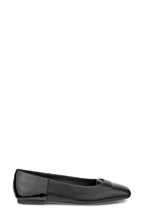Ecco Margot Origami Ballet Flat In Black